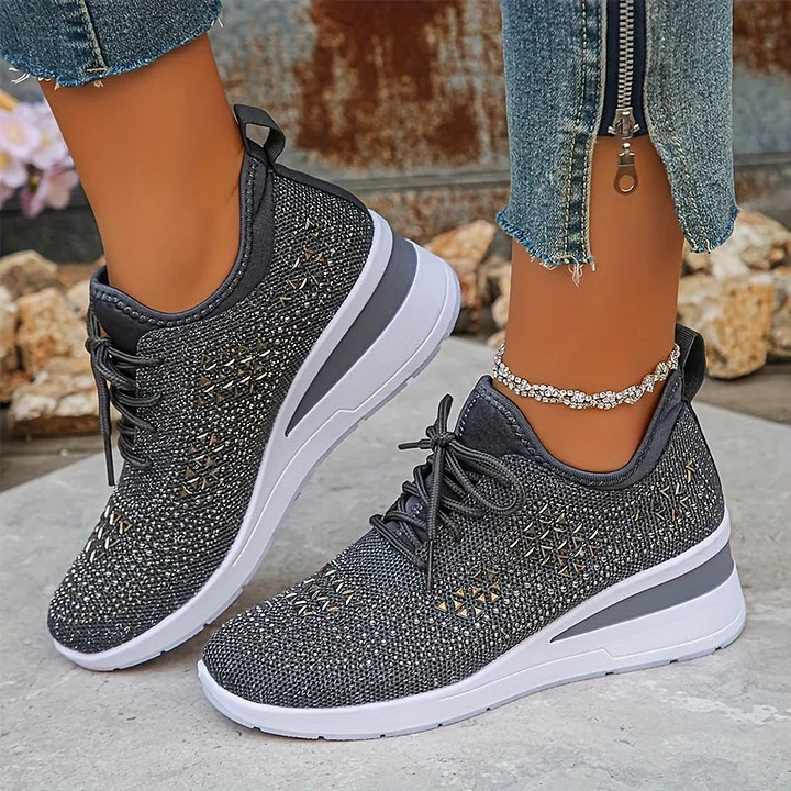 Mayrie | Sparkle Wedge Orthopädische Sneaker
