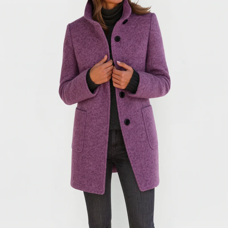 Rica | Warmer Mantel mit Stehkragen