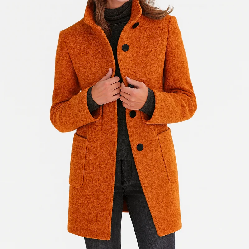 Rica | Warmer Mantel mit Stehkragen