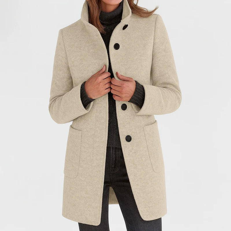 Rica | Warmer Mantel mit Stehkragen