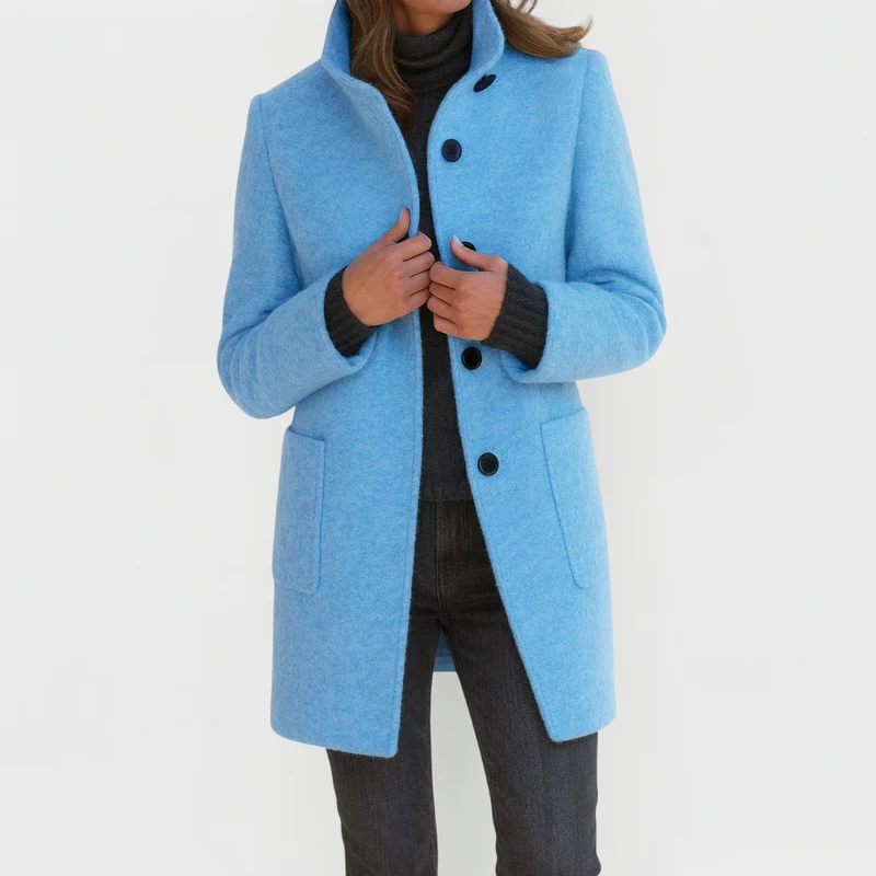 Rica | Warmer Mantel mit Stehkragen