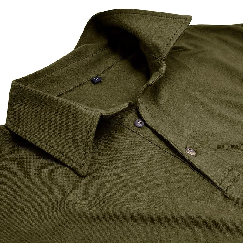 Drayce | Muscle Fit Langarm-Polo