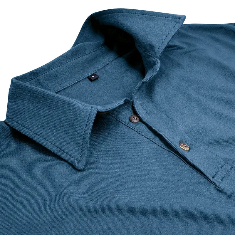 Drayce | Muscle Fit Langarm-Polo