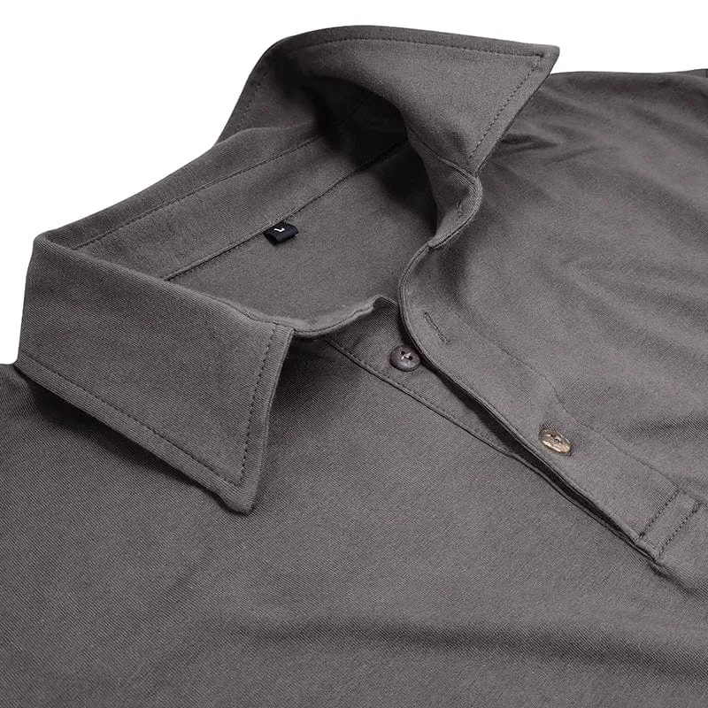 Drayce | Muscle Fit Langarm-Polo
