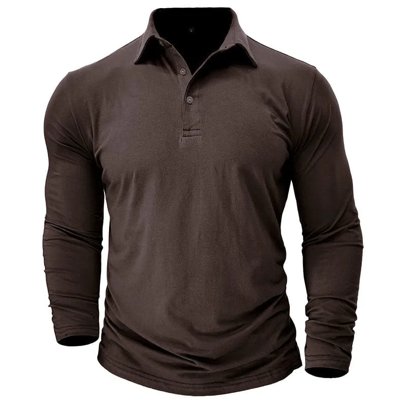 Drayce | Muscle Fit Langarm-Polo