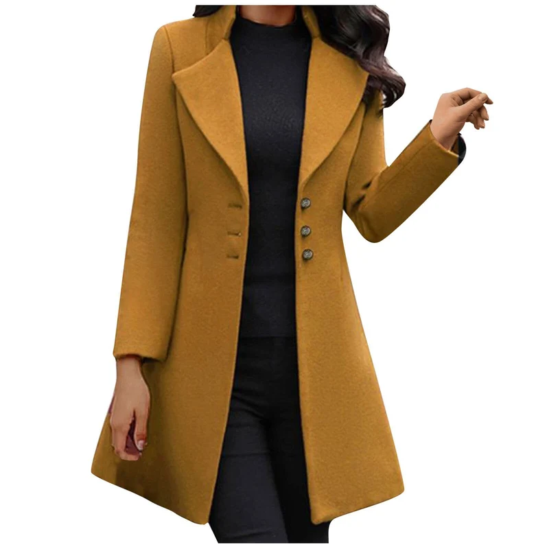 Elvie | Eleganter Langer Wintermantel