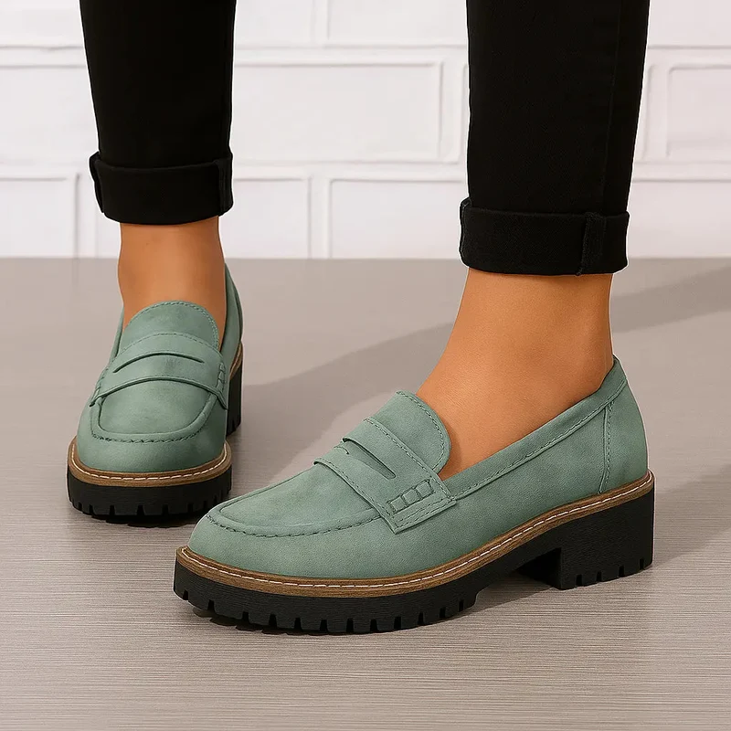Nadia | Zeitlose Loafer aus Wildleder