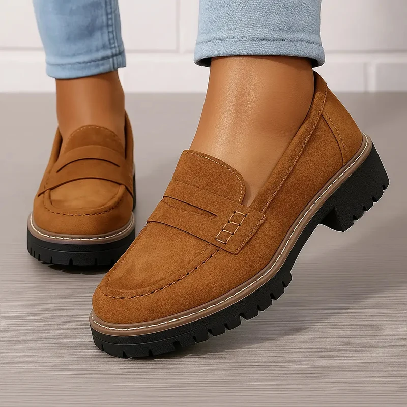 Nadia | Zeitlose Loafer aus Wildleder
