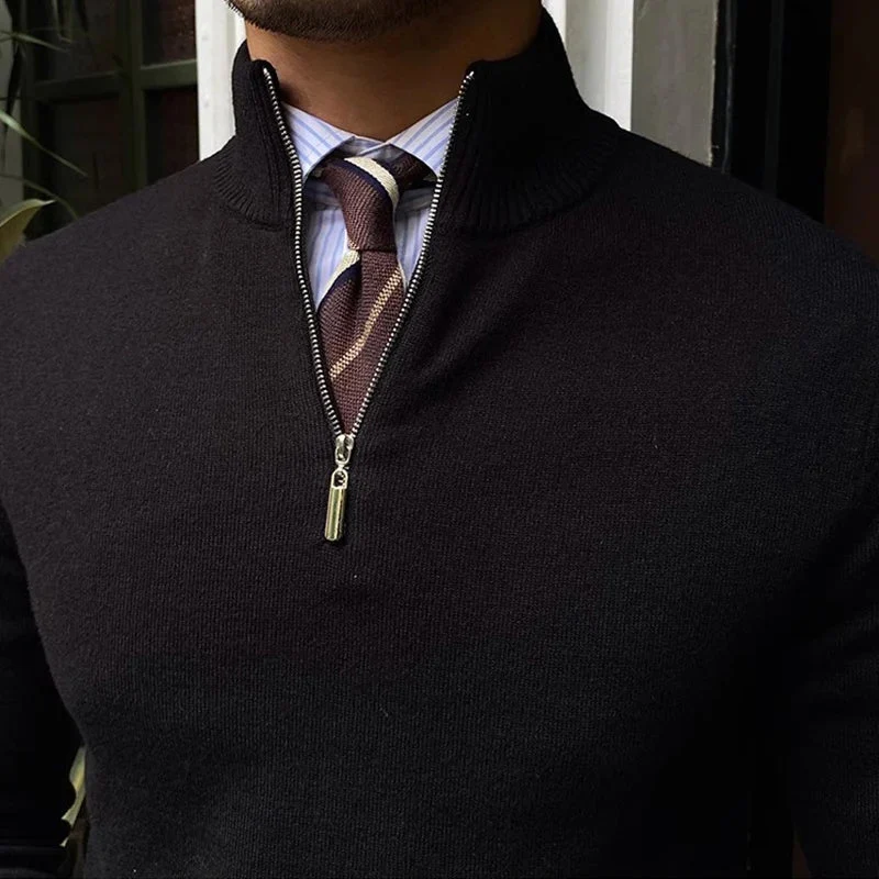 Jevin | Klassischer Quarter-Zip Pullover
