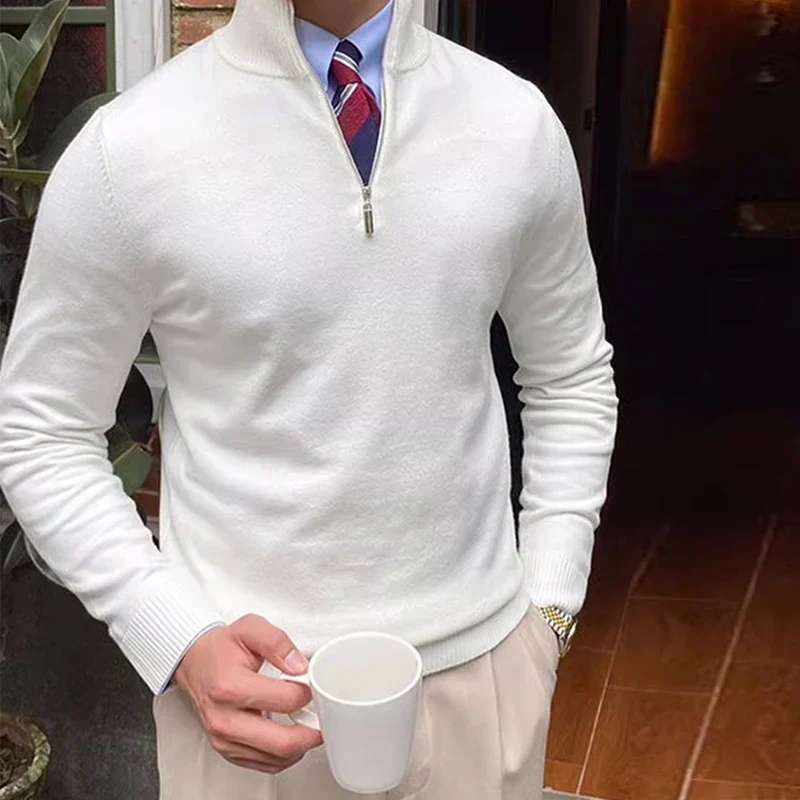 Jevin | Klassischer Quarter-Zip Pullover