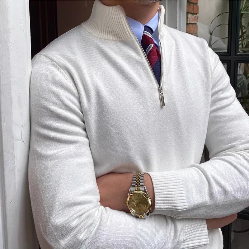 Jevin | Klassischer Quarter-Zip Pullover