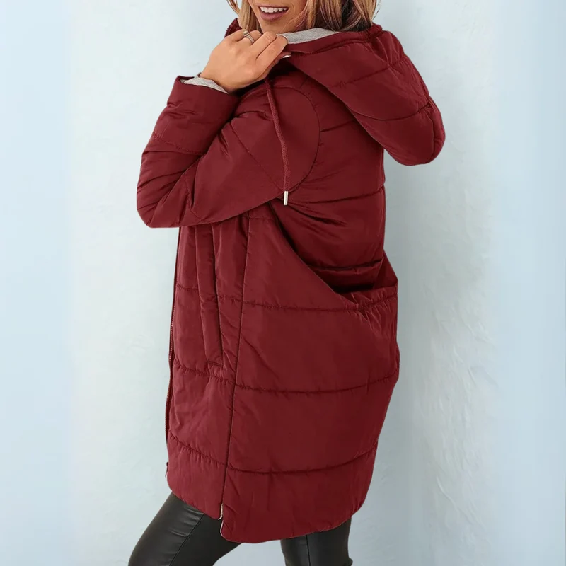 Nerina | Bequemer Wintermantel mit Kapuze