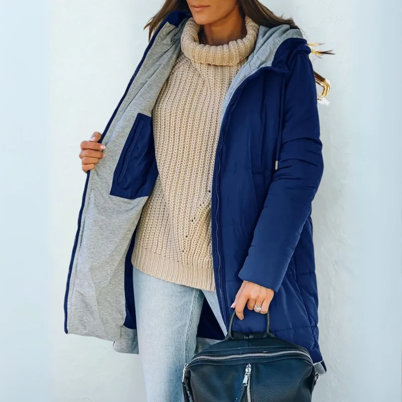 Nerina | Bequemer Wintermantel mit Kapuze