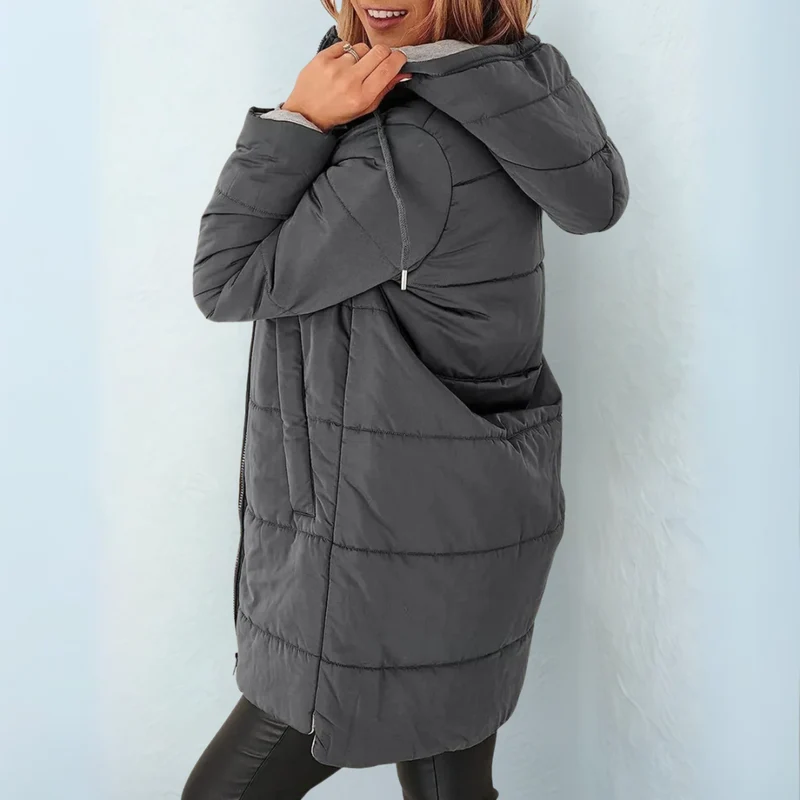 Nerina | Bequemer Wintermantel mit Kapuze