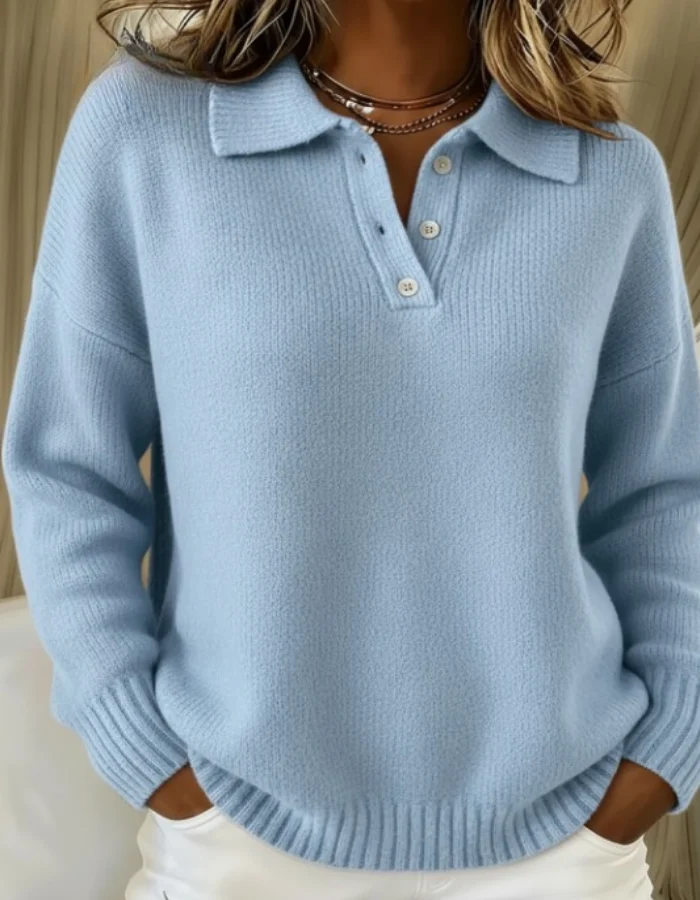 Iriana | Lässiger Alltags-Polo-Pullover