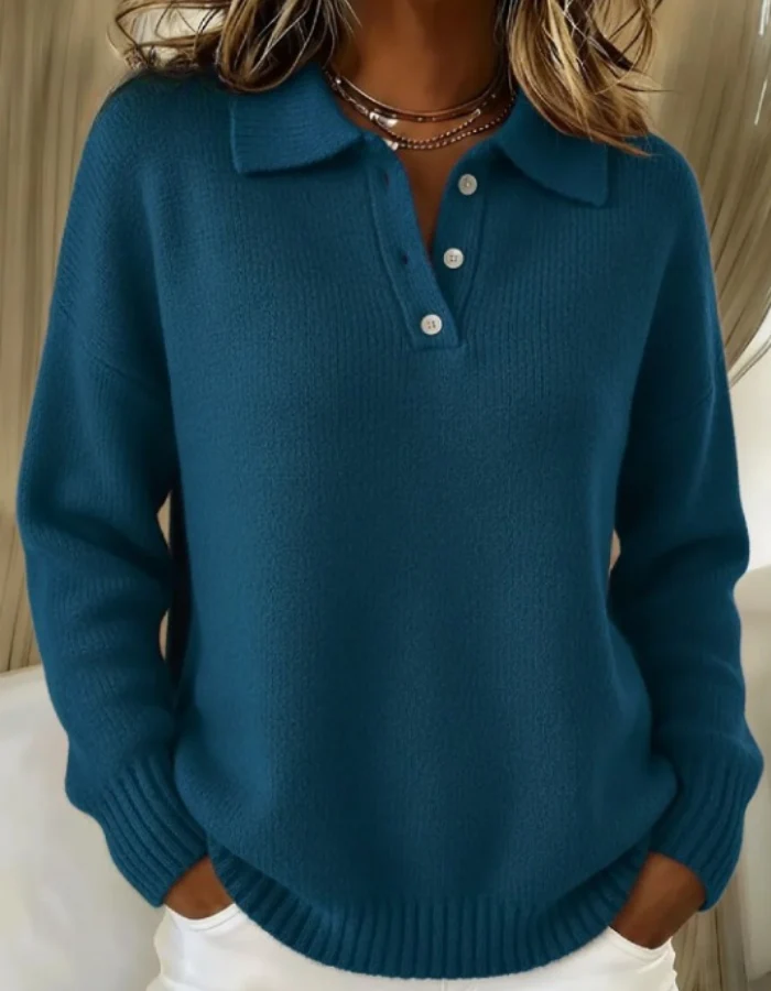 Iriana | Lässiger Alltags-Polo-Pullover