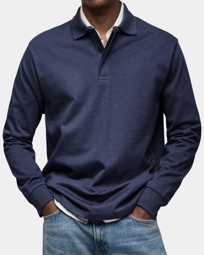 Wilson | Klassisches Langarm-Poloshirt