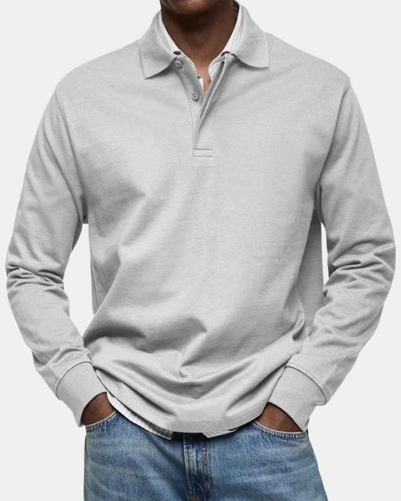 Wilson | Klassisches Langarm-Poloshirt