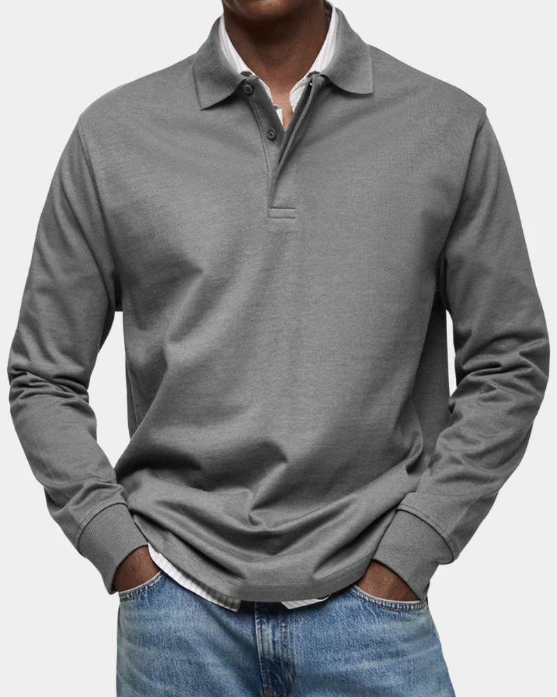 Wilson | Klassisches Langarm-Poloshirt