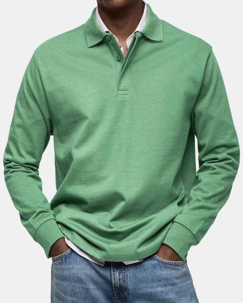 Wilson | Klassisches Langarm-Poloshirt