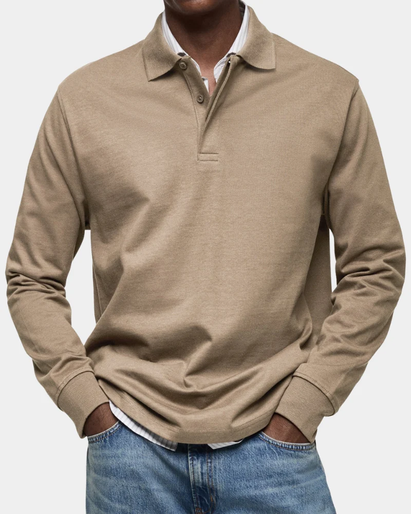 Wilson | Klassisches Langarm-Poloshirt