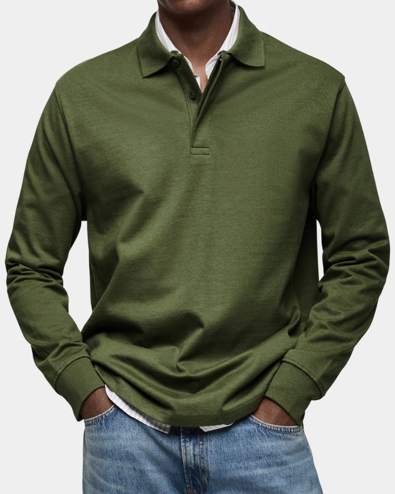 Wilson | Klassisches Langarm-Poloshirt
