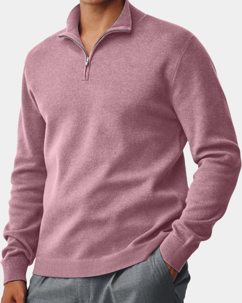 Corbin | Kragen-Reißverschluss-Komfortpullover