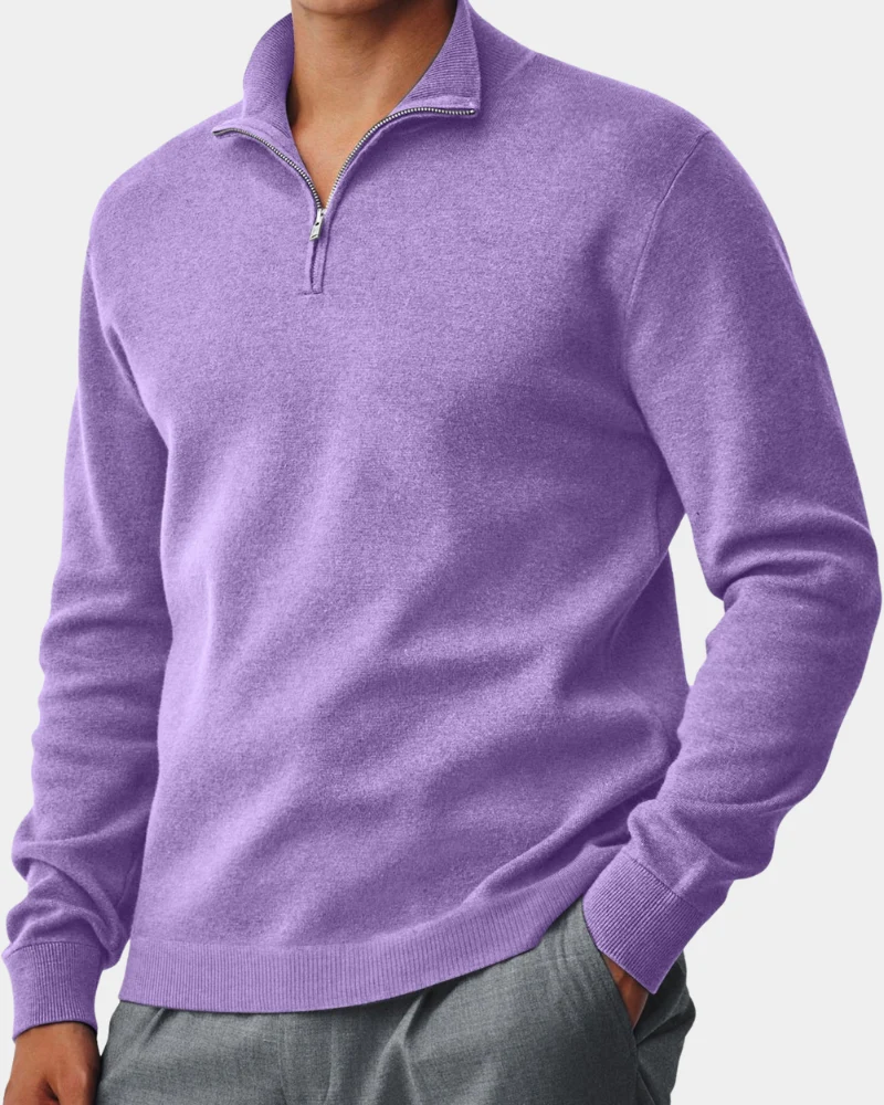 Corbin | Kragen-Reißverschluss-Komfortpullover