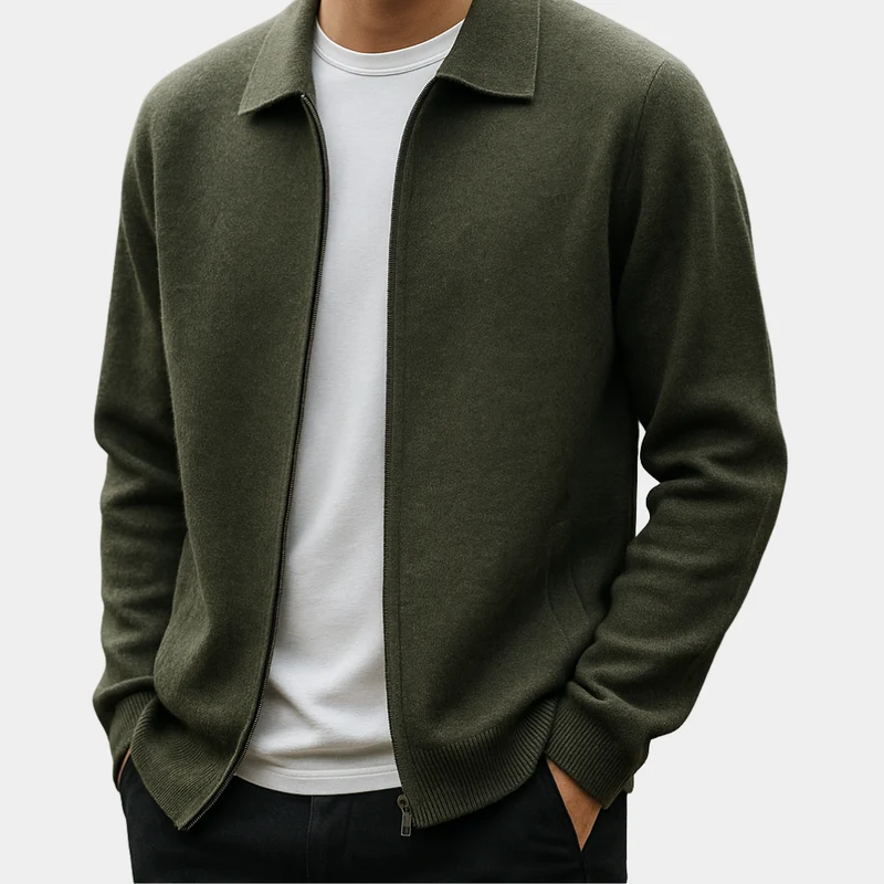 Rafelio | Zeitloser Reißverschluss Cardigan