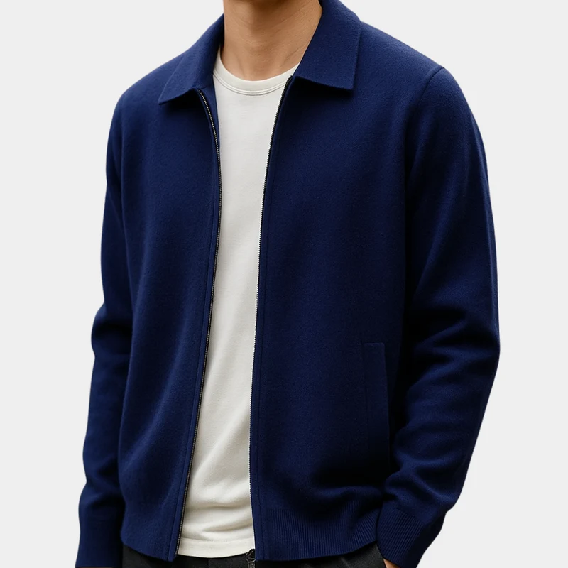 Rafelio | Zeitloser Reißverschluss Cardigan