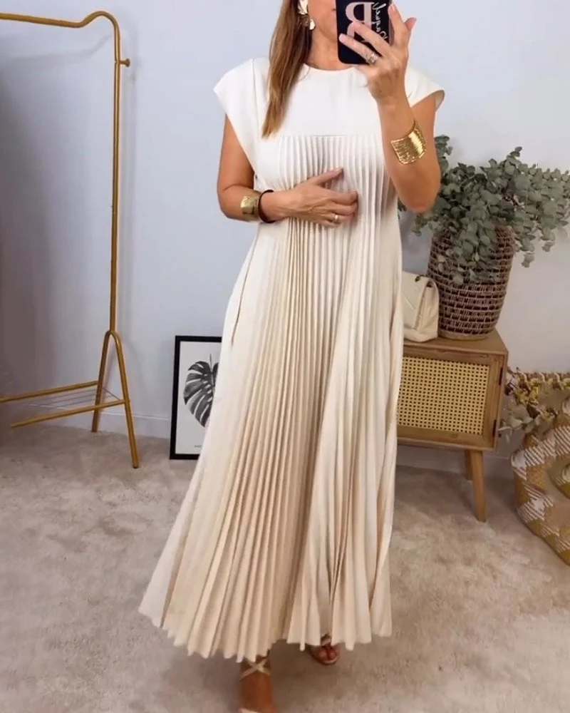 Grace | Mühelos Elegantes Plisseekleid