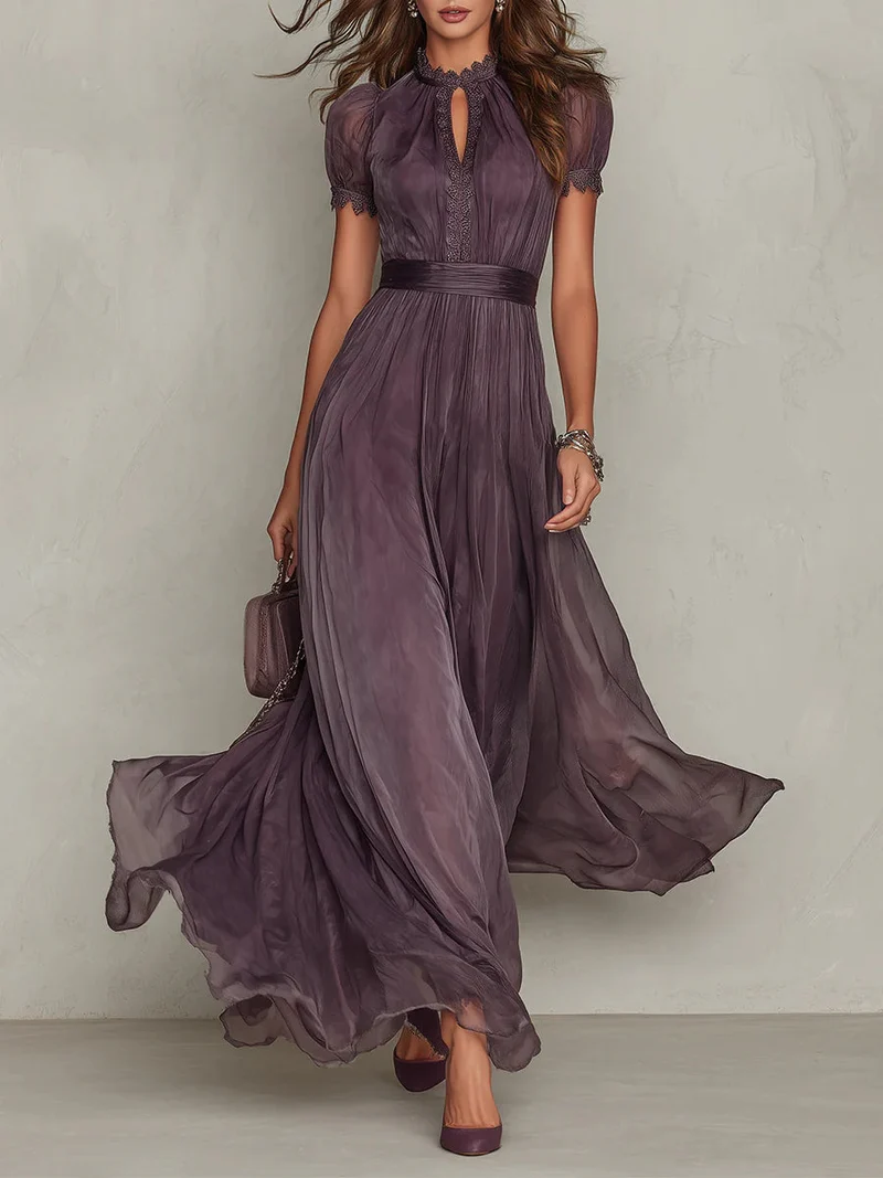 Petra | Maxikleid mit Spitzendetails