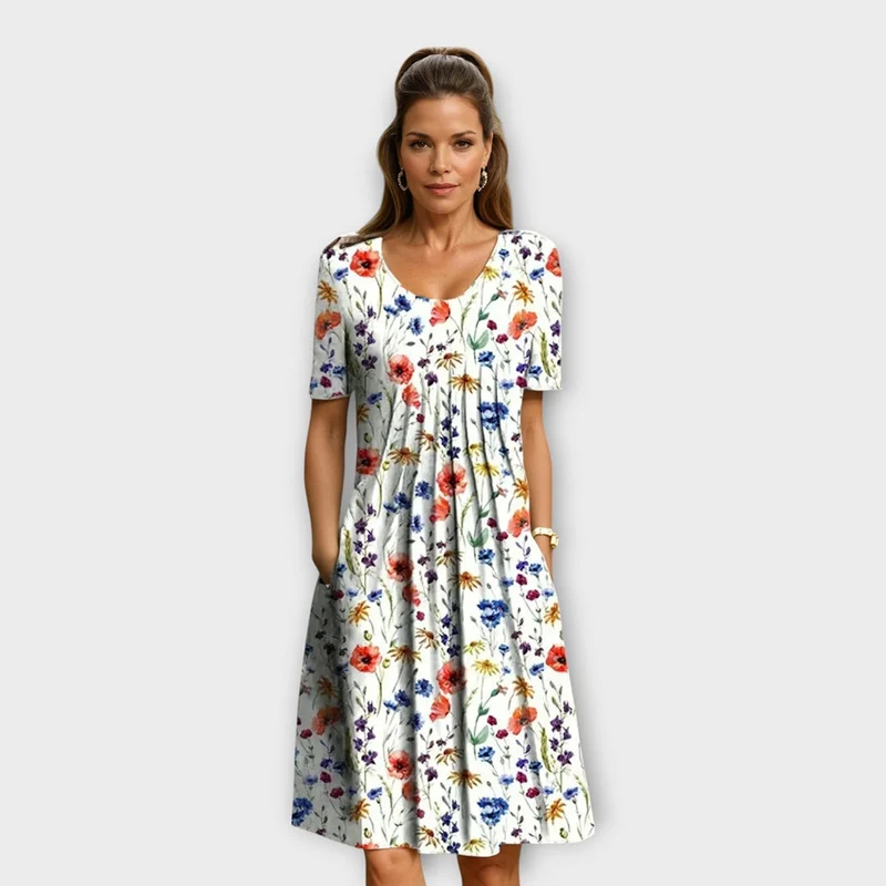 Marianne | Bauchbedeckendes Kleid aus Baumwolle