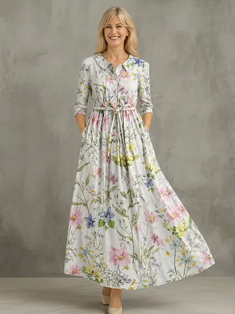 Eryzelle | Elegantes Kleid für den frühen Frühling