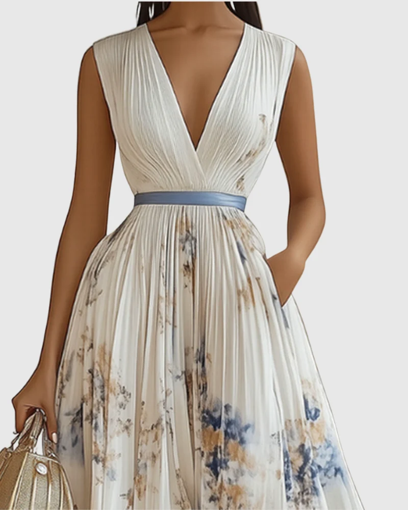 Rowella | Elegantes Maxikleid mit Falten