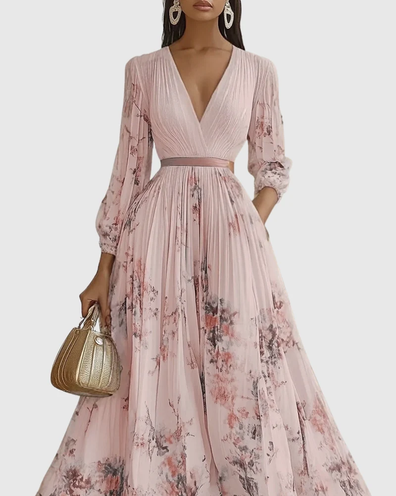 Rowella | Elegantes Maxikleid mit Falten