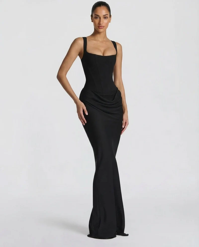 Chayenne - Sanduhr-Maxikleid