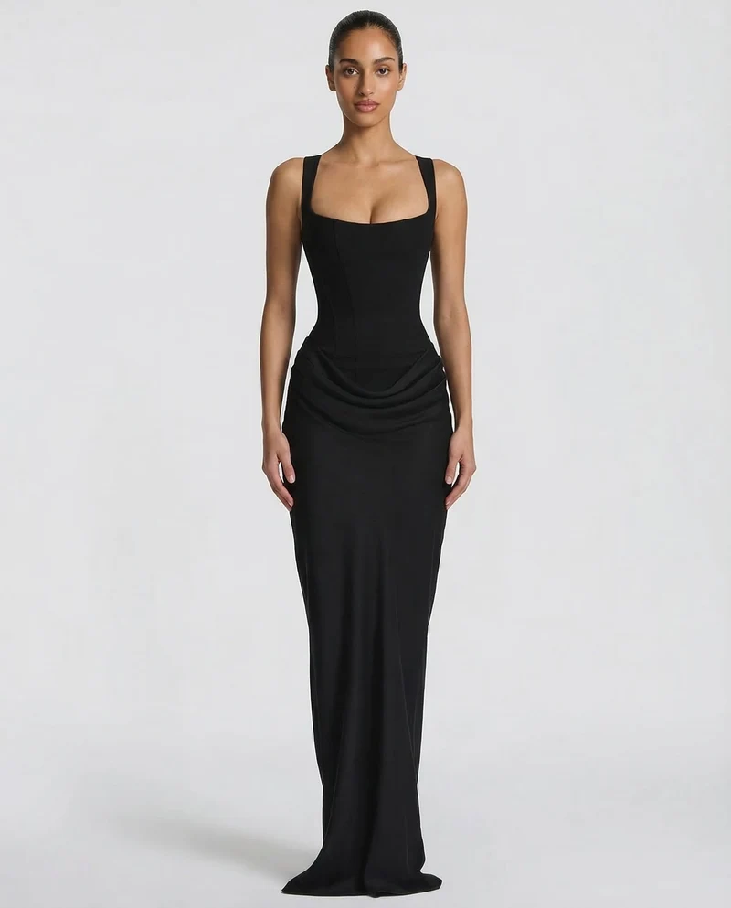 Chayenne - Sanduhr-Maxikleid