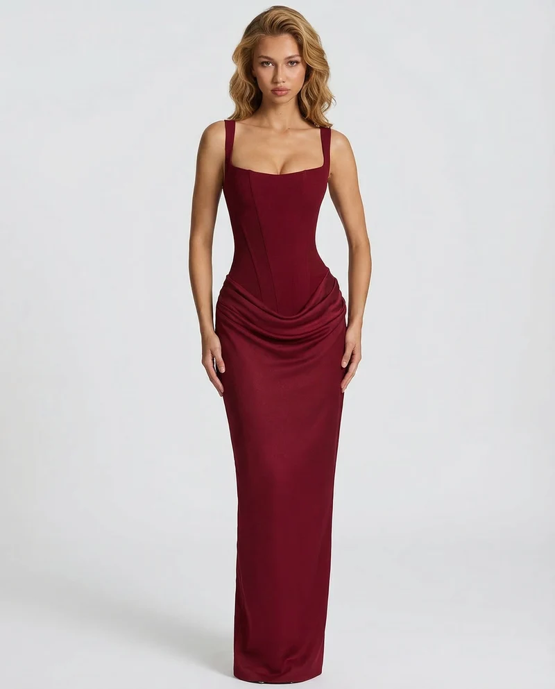 Chayenne - Sanduhr-Maxikleid