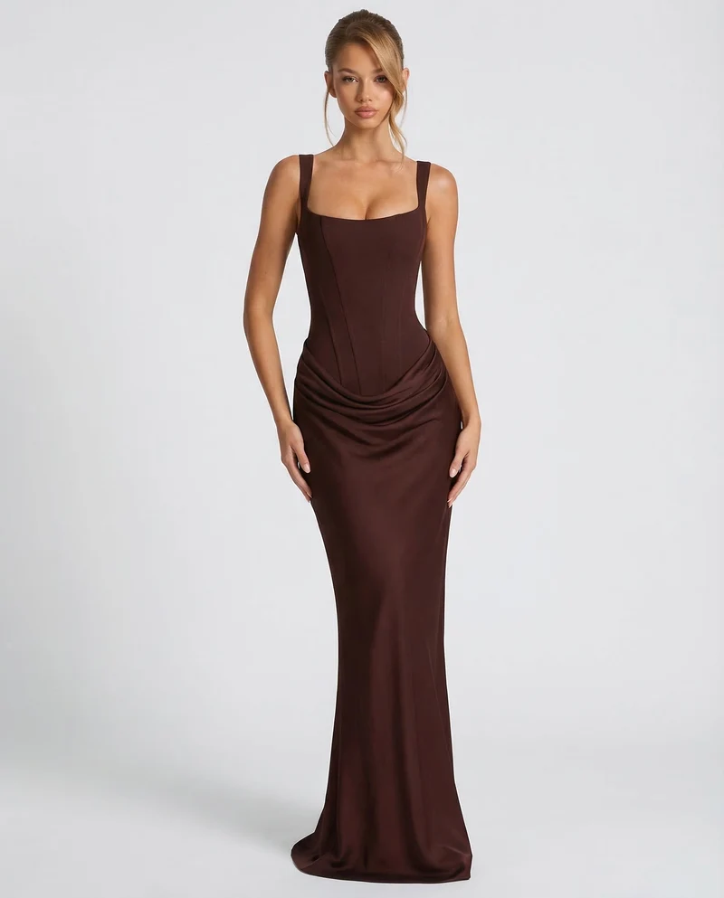 Chayenne - Sanduhr-Maxikleid