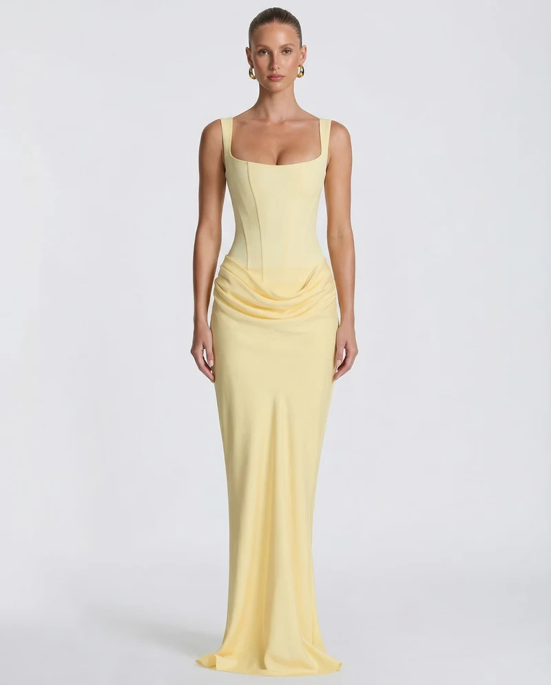 Chayenne - Sanduhr-Maxikleid