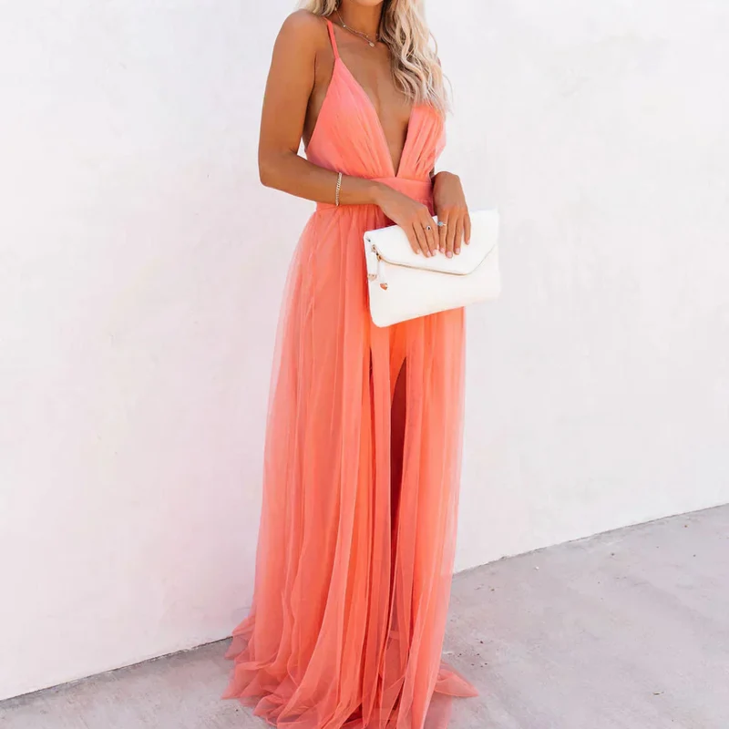Annika – Maxi-Kleid „Korallenlicht“