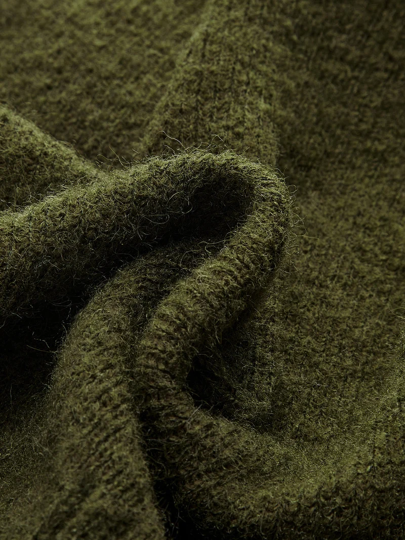 Barbara – Pullover aus Wollmischung mit Wickelausschnitt und V-Ausschnitt