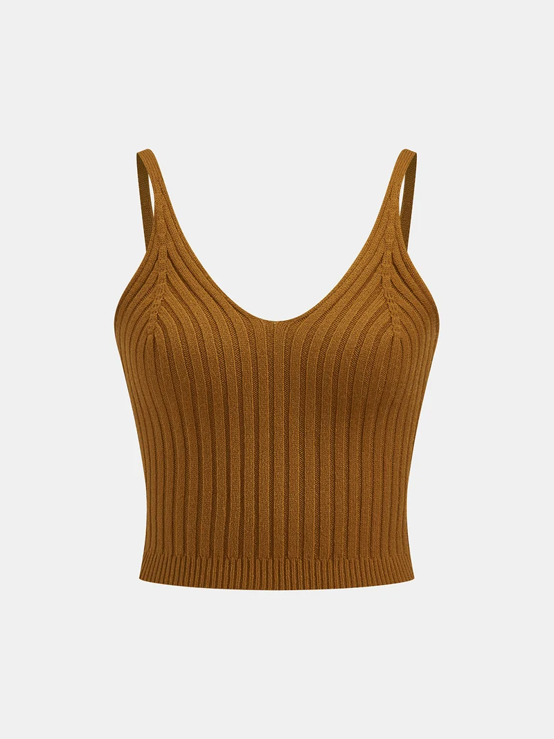 Dagmar – Zweiteiliges Set aus Rollkragen-Überwurf und Cami-Top aus Strick