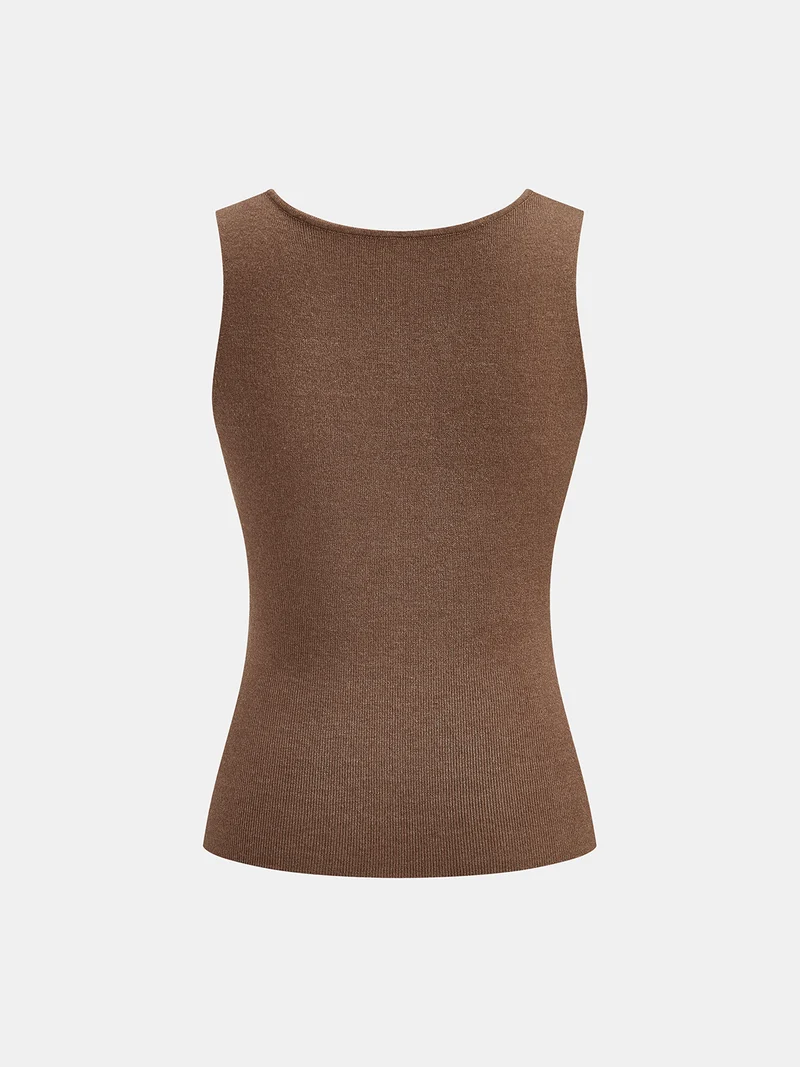 Alina - Zweiteiliges Set aus Tanktop und Capelet aus Strick
