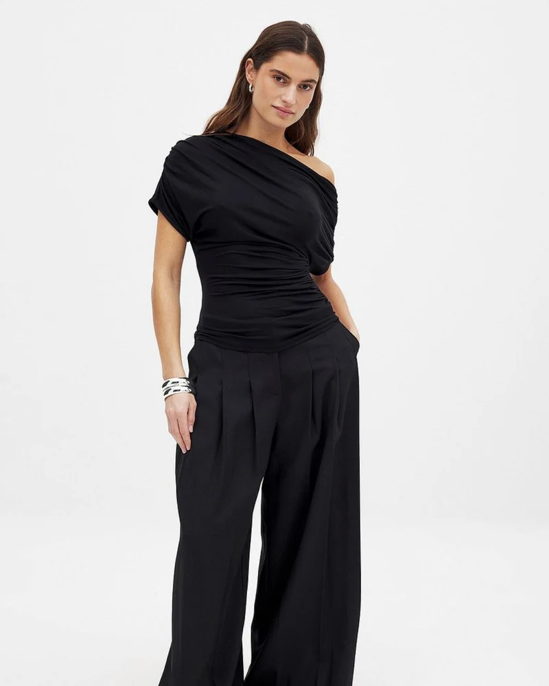 Valerie - Ein-Schulter-Look Top