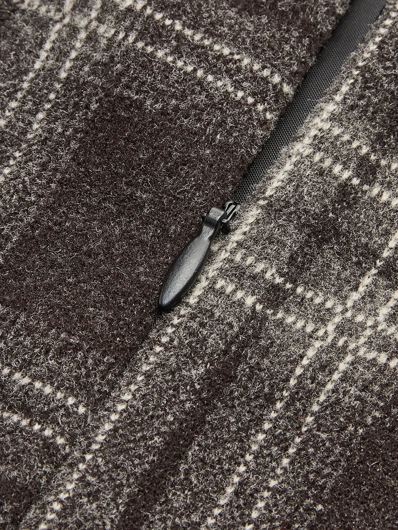 Melanie - Karierter Tweed Minirock