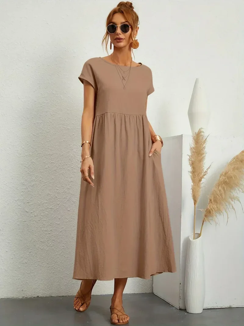 Gabrielle™ - Fließendes Midikleid mit zeitloser Eleganz