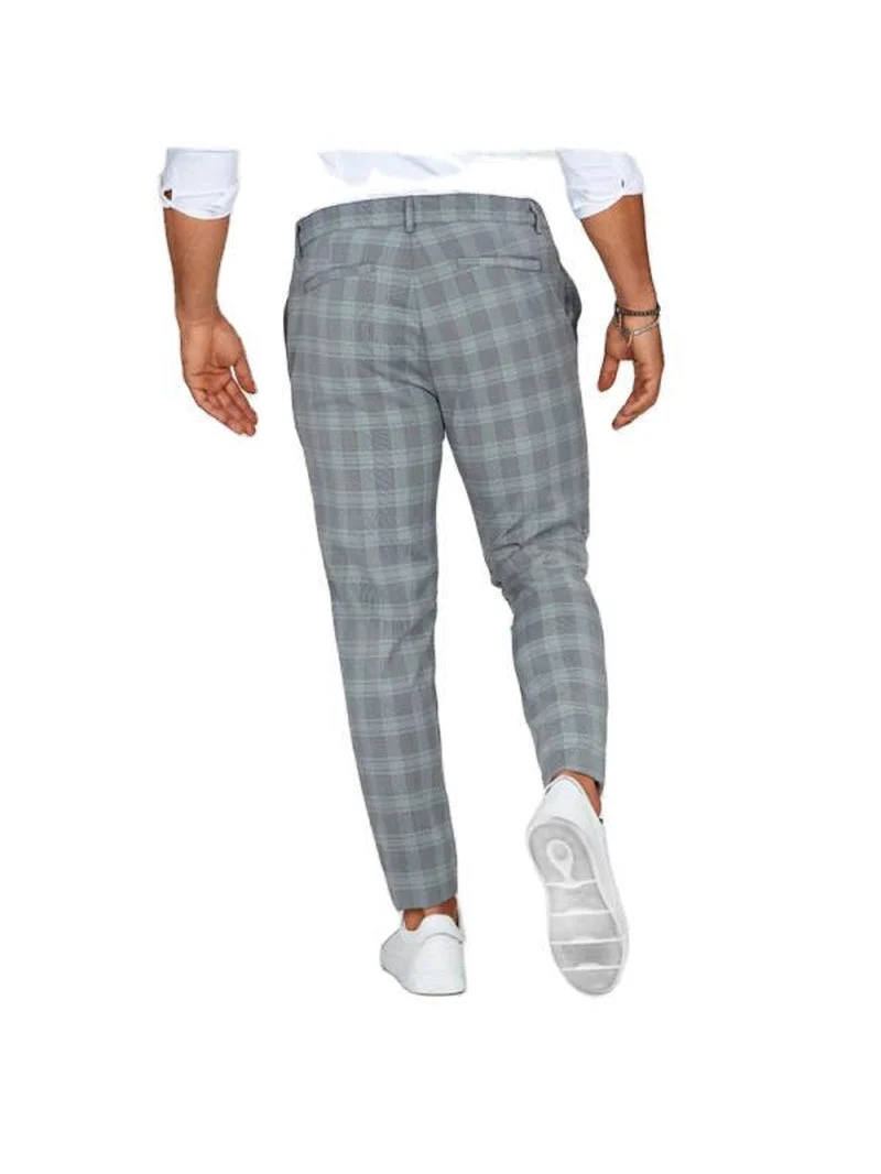 Herren Freizeithose mit Karomuster – Locker und leicht