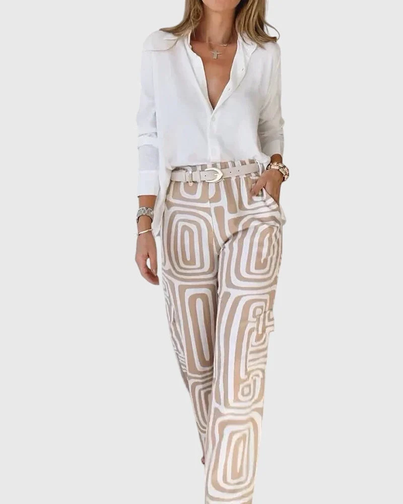 Sophia™ - Stilvolle Hose + Kostenlose Bluse & Gürtel